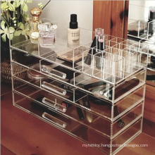 Large Clear Acrylic Jewelry Cosmetic Storage Box Organizer Display